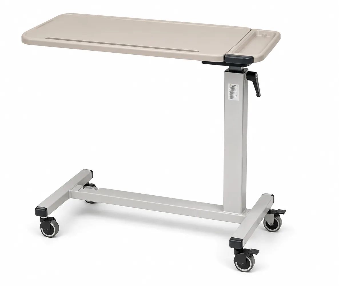 Adjustable Hospital Overbed Table